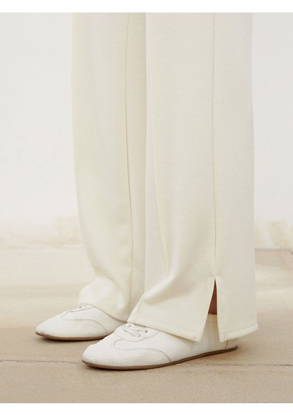 Yeni Sezon Dar Fit Modal Karışımlı Kadın Pileli Pantolon modelleri