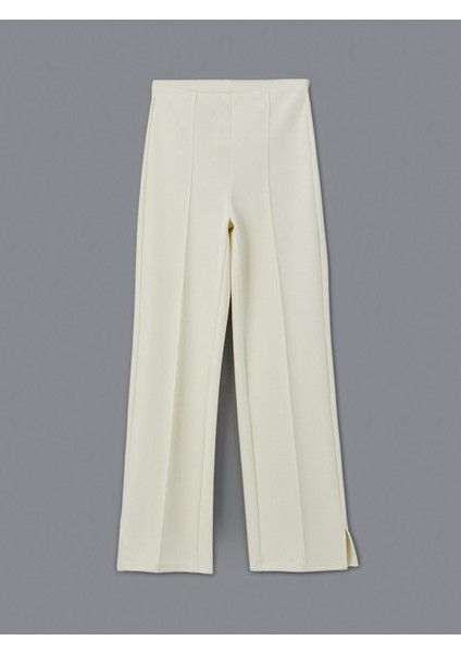 Yeni Sezon Dar Fit Modal Karışımlı Kadın Pileli Pantolon indirimleri