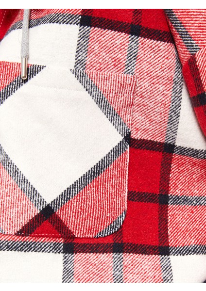 Yeni Sezon Kapüşonlu Ekose Uzun Kollu Flanel Oversize Kadın Oduncu Gömlek Ceket indirimleri