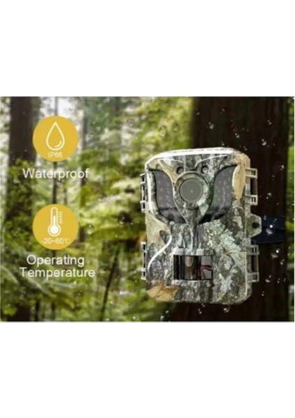 Fotokapan Kamera 16MP Full Hd 1080P Gece Görüşlü 2 Inç LCD Ekran Su Geçirmez fırsatları