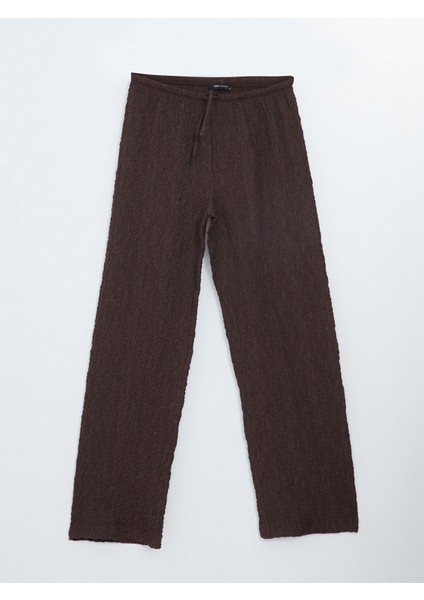 Yeni Sezon Beli Lastikli Dokulu Kadın Pantolon indirimleri