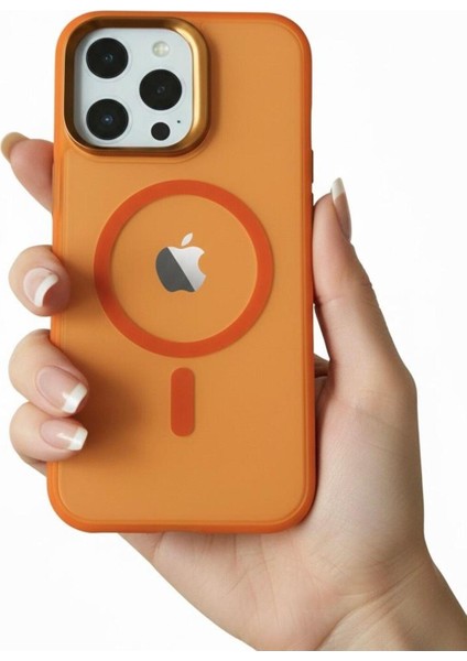 iphone 14 Promax Magsafe Turuncu Kılıf