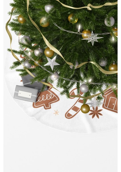 Beyaz Yılbaşı Figürleri Çam Ağacı Örtüsü fiyatları