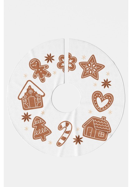 Beyaz Yılbaşı Figürleri Çam Ağacı Örtüsü modelleri