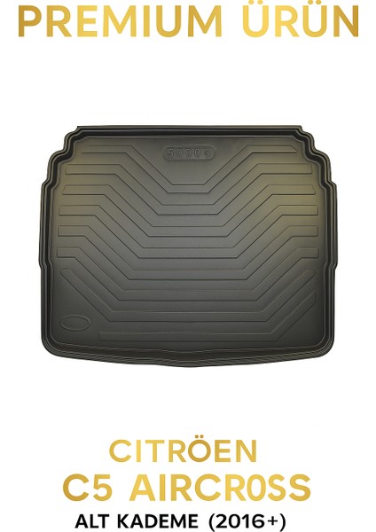 Citroën C5 Aircross 2017+ Uyumlu 3D Bagaj Havuzu Premium