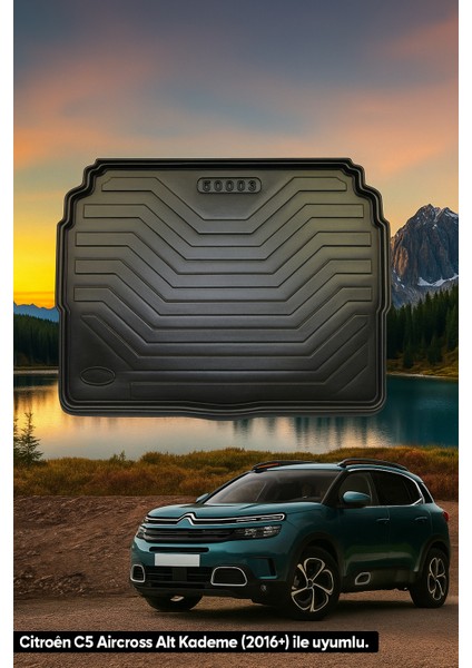 Citroën C5 Aircross 2017+ Uyumlu 3D Bagaj Havuzu Premium fiyatları