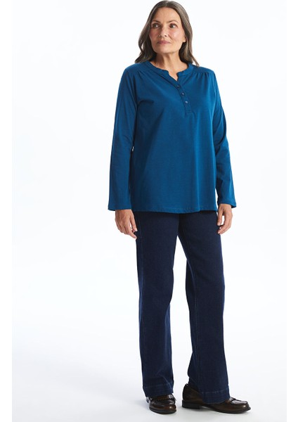 Yeni Sezon Kaçık Yaka Düz Uzun Kollu Kadın Bluz fiyatları