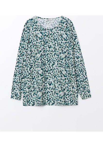 Yeni Sezon Bisiklet Yaka Desenli Kadın Bluz indirimleri