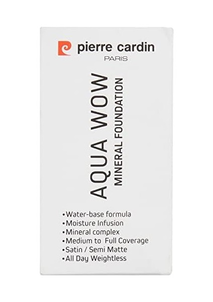 Pierre Cardin Aqua Wow Mineralli Su Bazlı Fondöten Medium Skin With Very Warm (30 Ml)