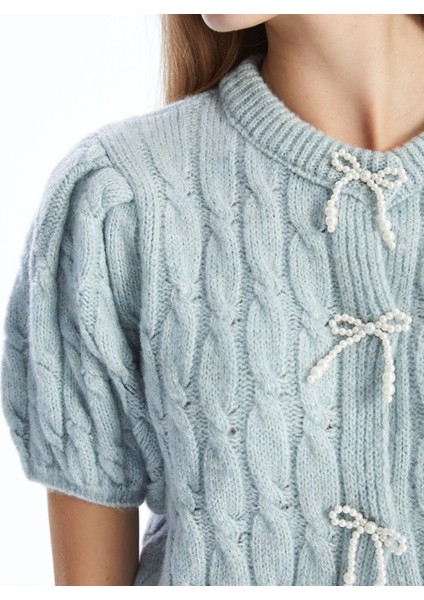 Yeni Sezon Kurdele Detaylı Balon Kollu Prenses Kazak fırsatları