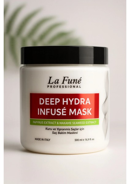 Deep Hydra Infuse Italyan Formül Kuru Saçlar Için Derinlemesine Nemlendiricili Bakım Maskesi 500 ml