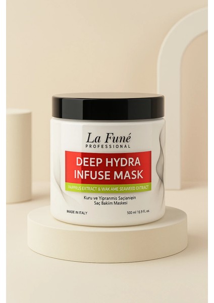 Deep Hydra Infuse Italyan Formül Kuru Saçlar Için Derinlemesine Nemlendiricili Bakım Maskesi 500 ml modelleri