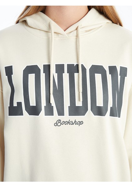 Yeni Sezon Baskılı Uzun Kollu Oversize Kadın Kalın Hoodie modelleri