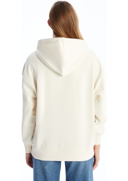 Yeni Sezon Baskılı Uzun Kollu Oversize Kadın Kalın Hoodie fırsatları