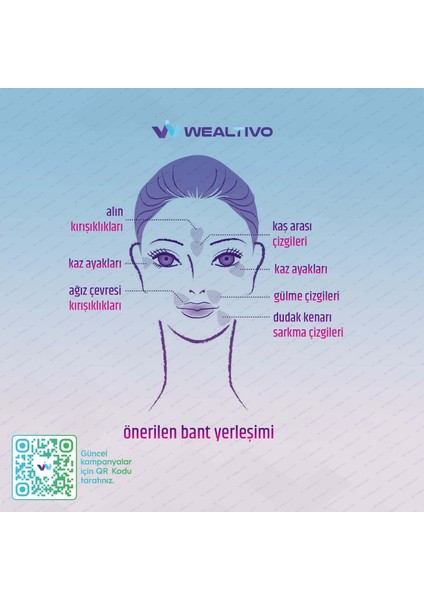 Yüz Bandı 2’li Paket 288’LI Şeffaf Kırışıklık Yüz Germe Bantları Premium Wrinkle Patch fiyatları