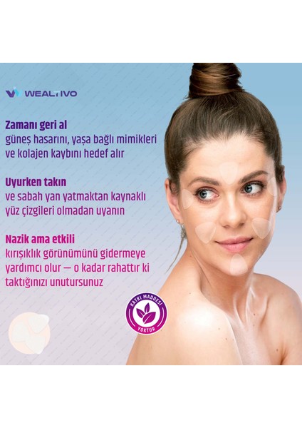 Yüz Bandı 2’li Paket 288’LI Şeffaf Kırışıklık Yüz Germe Bantları Premium Wrinkle Patch modelleri