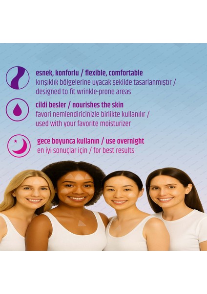 Yüz Bandı 2’li Paket 288’LI Şeffaf Kırışıklık Yüz Germe Bantları Premium Wrinkle Patch fırsatları