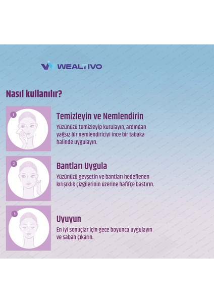 Yüz Bandı 2’li Paket 288’LI Şeffaf Kırışıklık Yüz Germe Bantları Premium Wrinkle Patch