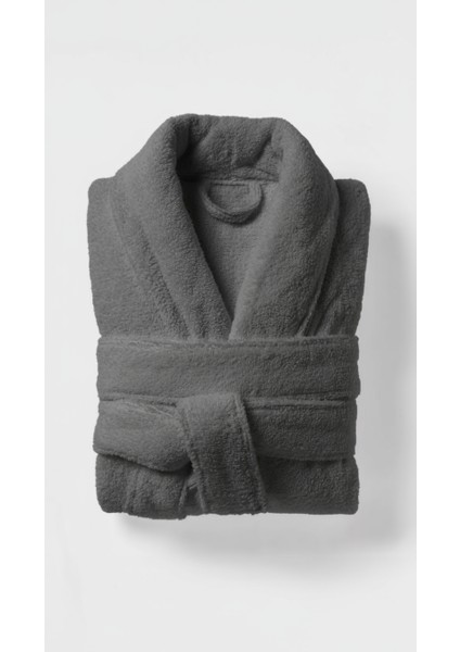 %100 Pamuk Antrasit Bornoz - Şalyaka Otel Bornozu, Spa Için Ideal, Günlük Kullanıma Uygun modelleri