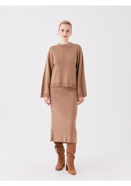 Yeni Sezon Kadın Beli Lastikli Düz Etek fiyatları