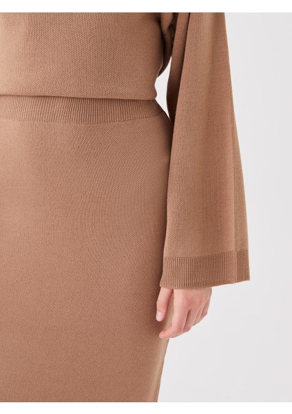 Yeni Sezon Kadın Beli Lastikli Düz Etek modelleri