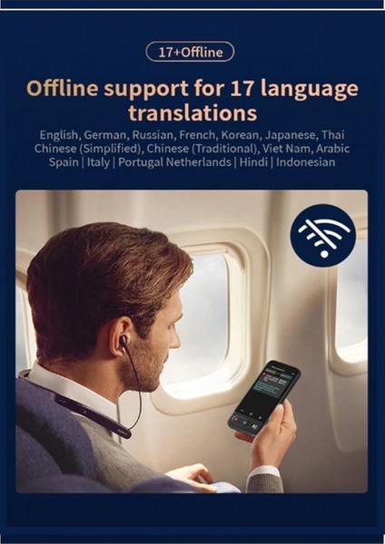 Kameralı 140 Dilde Wifi Özellikli Translator Elektronik Çeviri Cihazı Türkçe Menü indirimleri