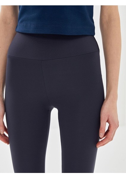 Yeni Sezon Kadın Beli Lastikli Ekstra Dar Fit Düz Tayt modelleri