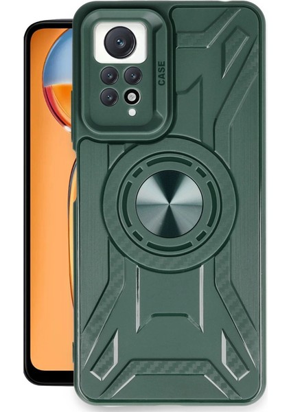 Newface Redmi Note 12 4g Kılıf Lincoln Silikon - Koyu Yeşil