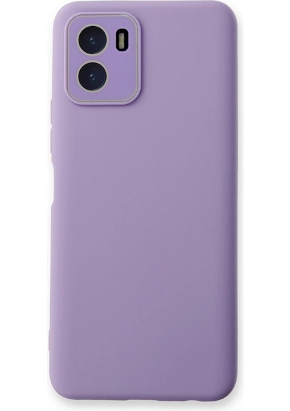 Y15S Kılıf Lansman Glass Kapak - Lila