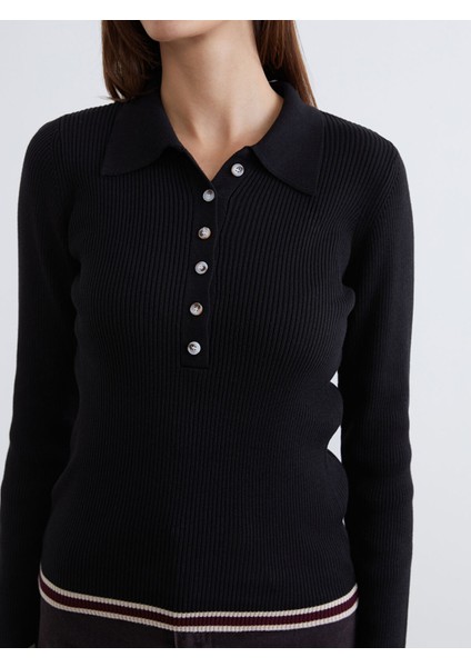 Yeni Sezon Polo Yaka Kadın Triko Kazak modelleri