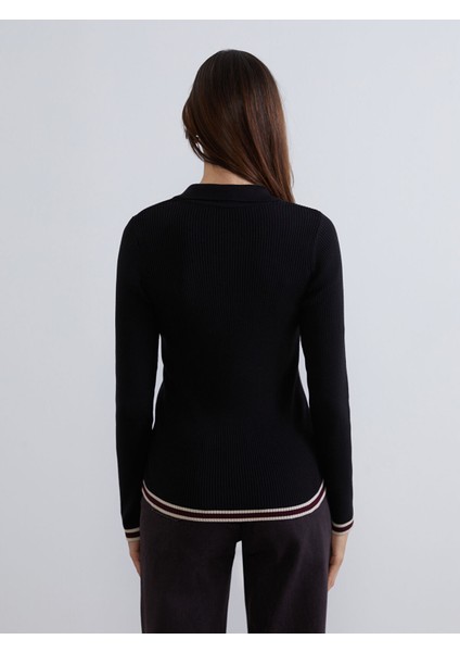 Yeni Sezon Polo Yaka Kadın Triko Kazak fırsatları