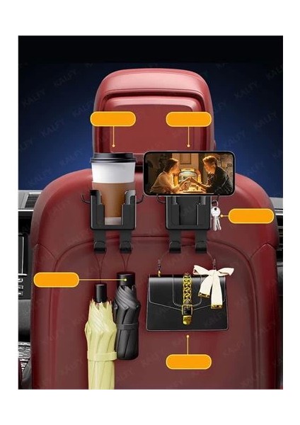 Bfs Araç Koltuk Arkası Organizer Bardak Telefon Tutucu indirimleri