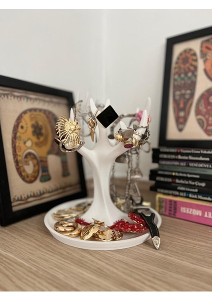 Beyaz Ağaç Takı Konsolu modelleri