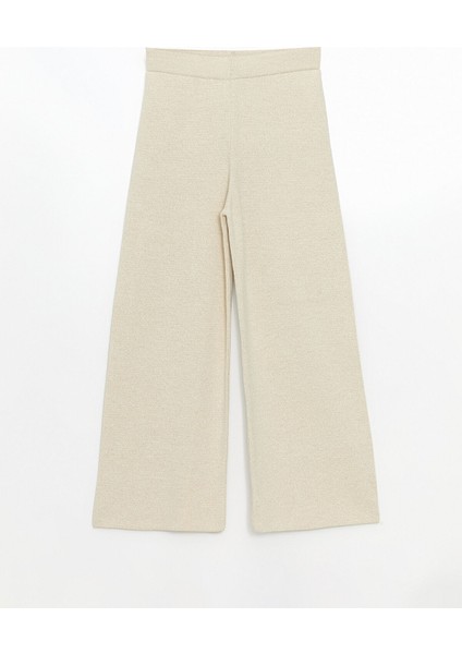 Yeni Sezon Beli Lastikli Geniş Paça Kadın Triko Pantolon indirimleri