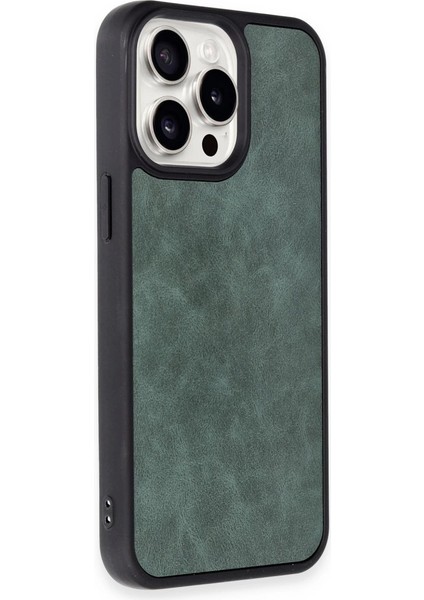 Newface Iphone 15 Kılıf Aras Deri Kapak - Koyu Yeşil fiyatları
