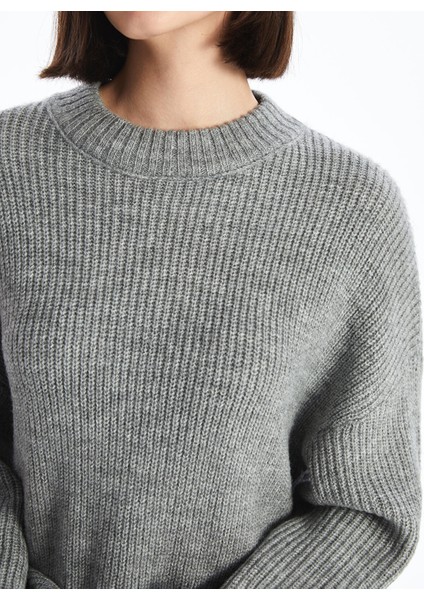 Yeni Sezon Bisiklet Yaka Düz Uzun Kollu Kadın Triko Kazak fırsatları