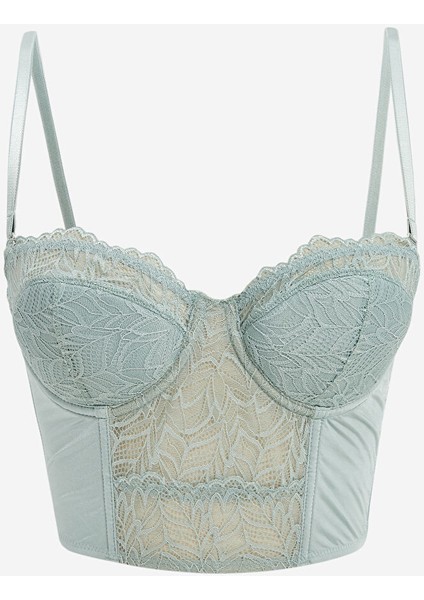 Yeni Sezon Balenli Dolgusuz Dantelli Bralet