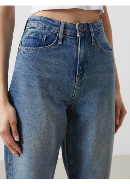 Yeni Sezon Balloon Fit Kadın Jean Pantolon modelleri