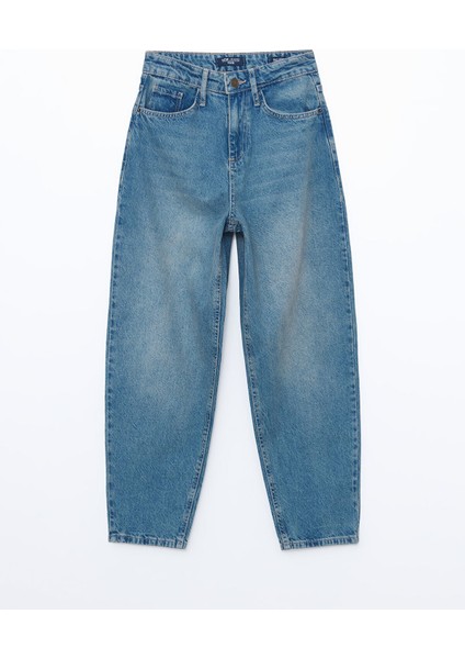 Yeni Sezon Balloon Fit Kadın Jean Pantolon indirimleri