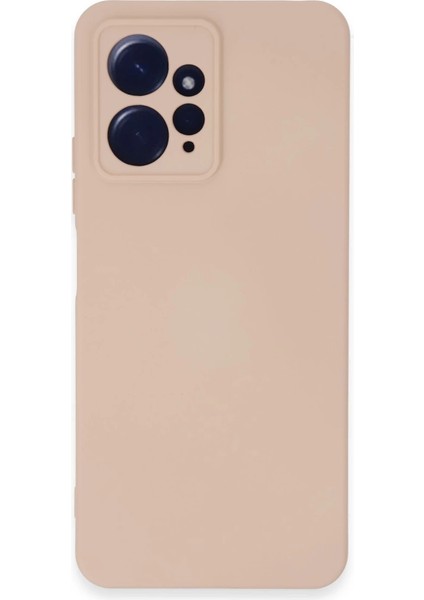 Redmi Note 12 4g Kılıf Nano Içi Kadife Silikon - Pudra