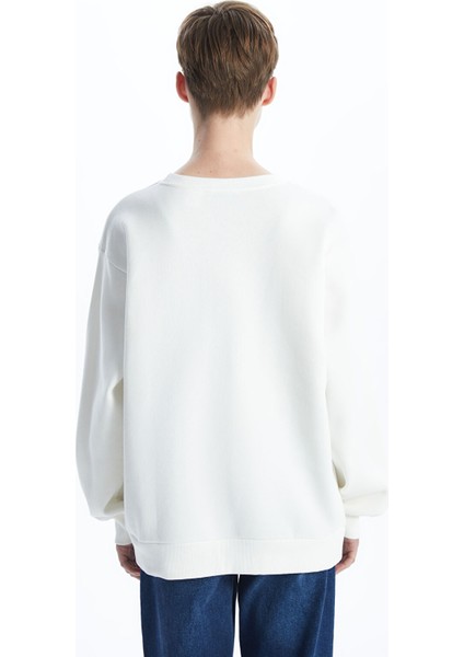 Yeni Sezon Bisiklet Yaka Dumbo Baskılı Kadın Kalın Sweatshirt fırsatları