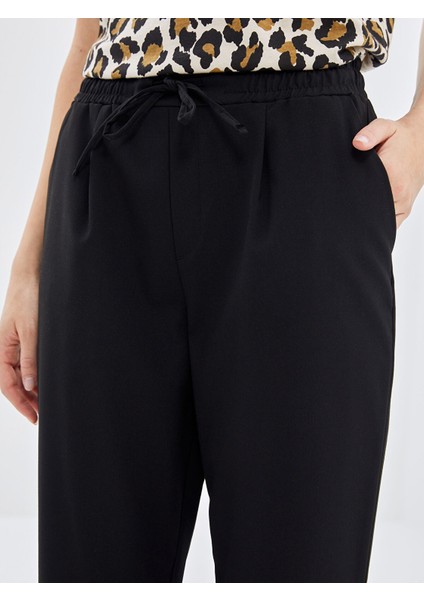 Yeni Sezon Beli Lastikli Havuç Kesim Kadın Pantolon modelleri