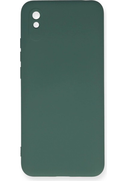 Redmi 9A Kılıf Nano Içi Kadife Silikon - Koyu Yeşil
