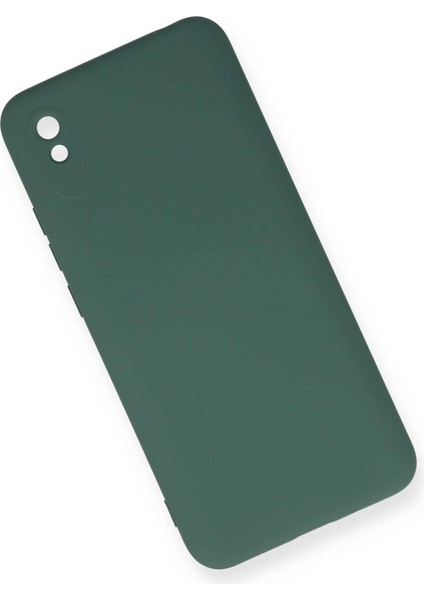Redmi 9A Kılıf Nano Içi Kadife Silikon - Koyu Yeşil fiyatları