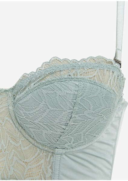 Yeni Sezon Balenli Dolgusuz Dantelli Bralet modelleri