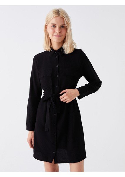 Yeni Sezon Düz Uzun Kollu Kadın Gömlek Elbise modelleri