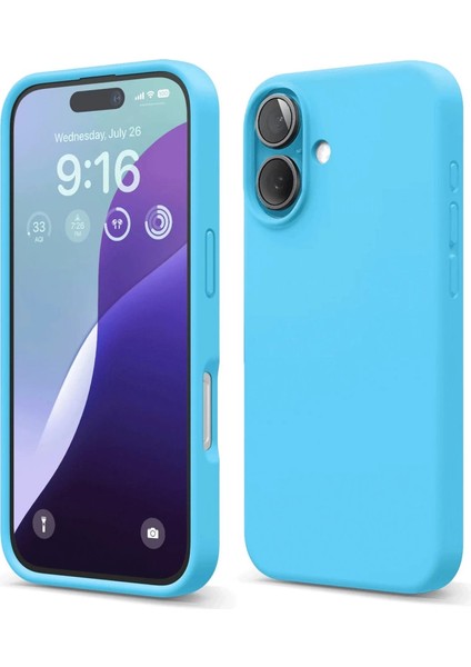 Iphone 16 Kılıf Nano Içi Kadife Silikon -