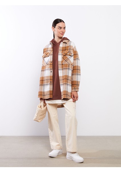 Yeni Sezon Ekose Uzun Kollu Flanel Kadın Oduncu Gömlek Ceket modelleri