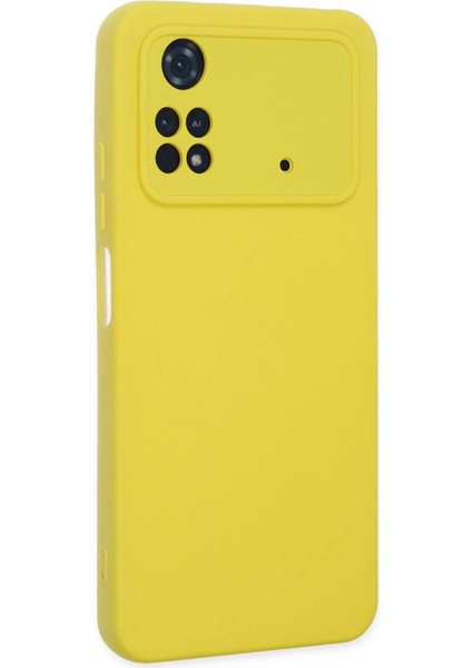 Poco M4 4g Kılıf Nano Içi Kadife Silikon - Sarı modelleri