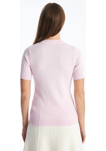 Yeni Sezon Bisiklet Yaka Dokulu Kadın Triko Kazak fırsatları